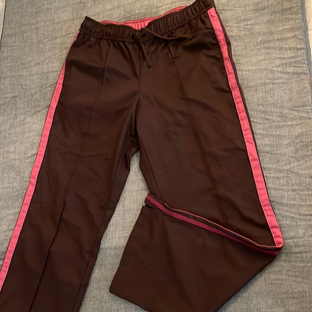 SJB Active Y2K/vintage brown/mauve sweat pants, wide leg, size medium (23-108)